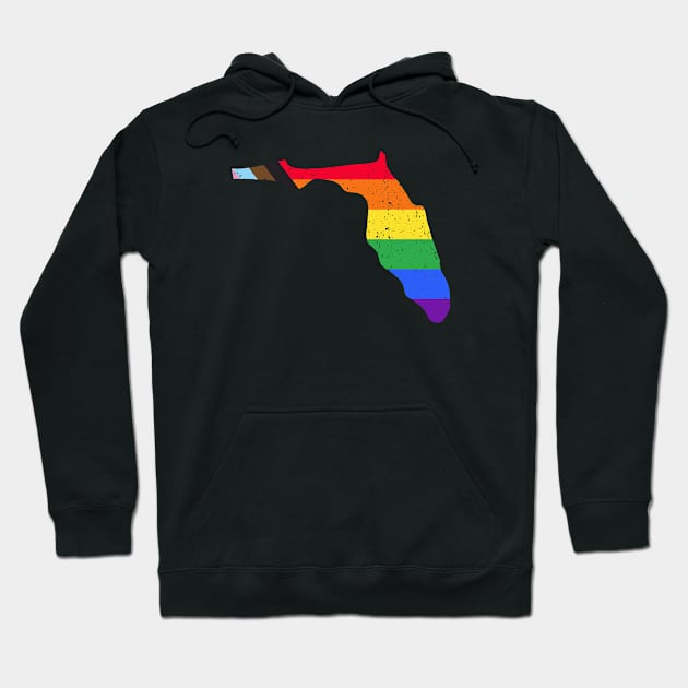 Florida State Pride: Embrace Progress with the Progress Pride Flag Design Hoodie by PositiveMindTee